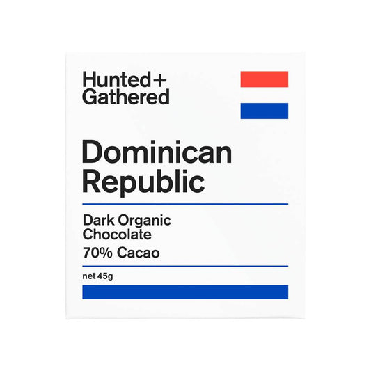 Dominican Republic 70% Organic Dark Chocolate Hunted+Gathered - Cheese Therapy