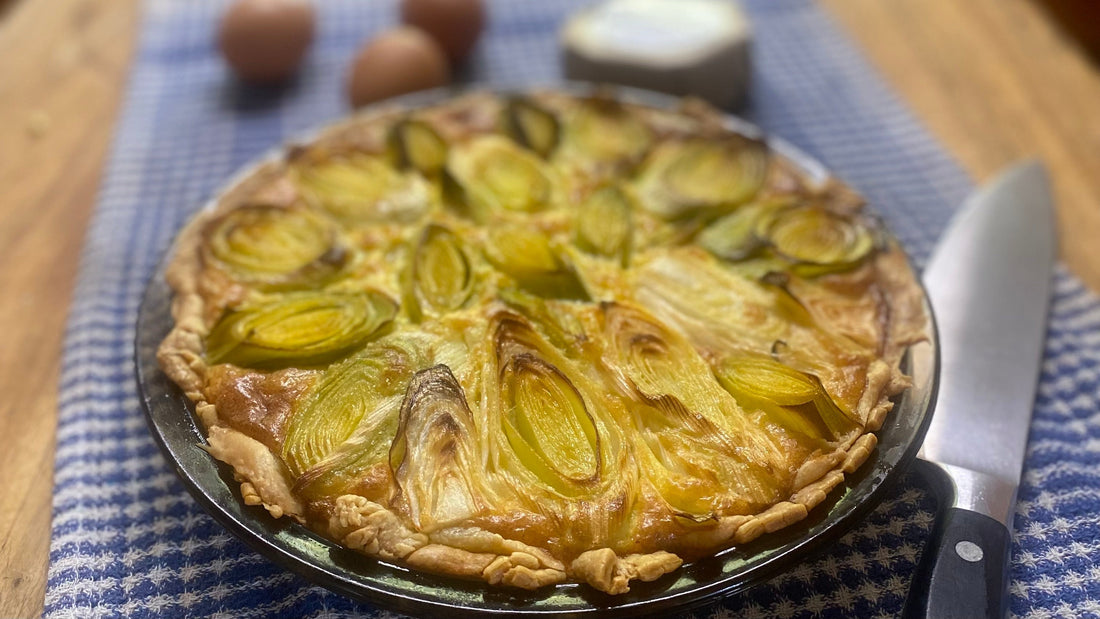 Leek & Leftover Cheese Tart