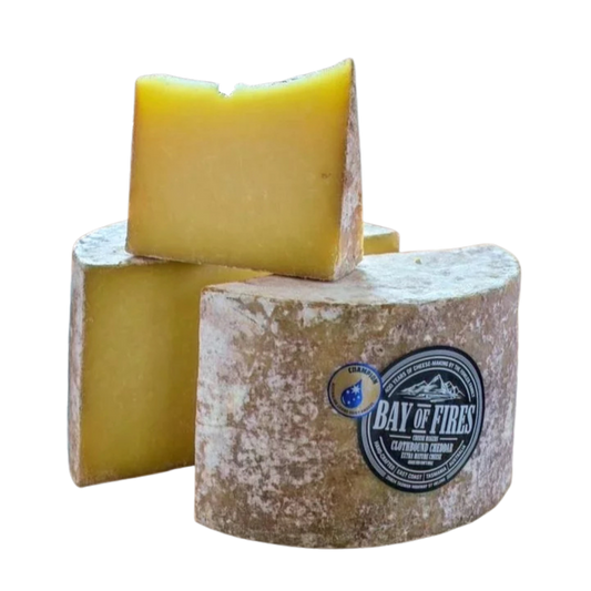 Bay of Fires Clothbound Cheddar | Available in 1kg Wedge & 4kg Wheel | Rich & Sharp - Cheese Therapy