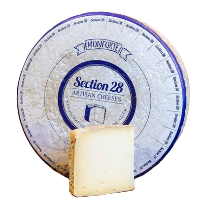 Monforte Handcrafted Raw Milk Cheese | Section28 | Available in 1.75kg Quarter Wheel, 3.5kg Half Wheel & 7kg Whole Wheel