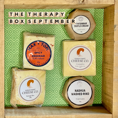 The September Therapy Box of cheese