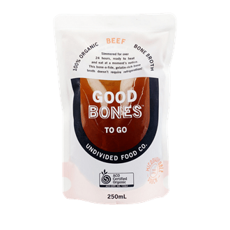 Good Bones To Go - Organic Beef Bone Broth - 250ml | Undivided Food Co. - Cheese Therapy