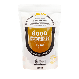 Good Bones To Go - Organic Chicken Bone Broth - 250ml | Undivided Food Co. - Cheese Therapy