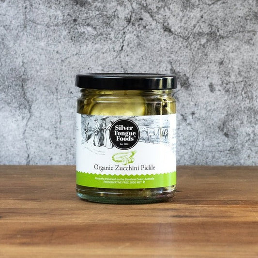 Pickled Zucchini | Silver Tongue Foods, QLD - Max + Tom